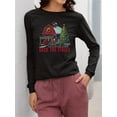 thumbnail image 2 of Deck The Stalls Christmas Barn Women's Long Sleeve, 2 of 4