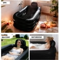 thumbnail image 3 of Inflatable Bathtub Adults - Blow Up Bathtub Adult for Indoor Shower Use, Portable Bathtub Adult，62.2x37.4x17.72in, Light Grey, 3 of 10