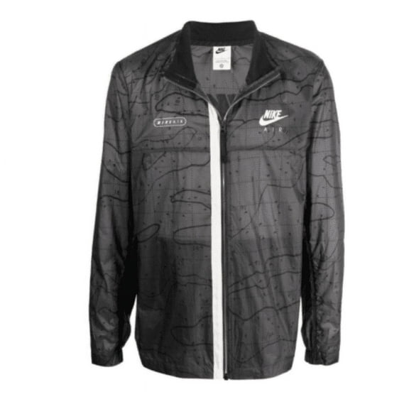 Nike Air Woven Unlined Jacket DN2112-060 MENS Small Black/Wolf Grey