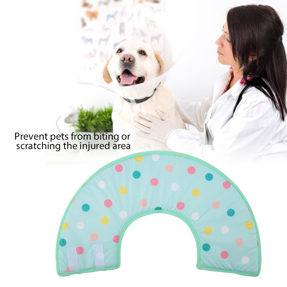Mgaxyff Pet Anti Bite Neck Collar Adjustable Protector for Dog Cat