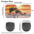 thumbnail image 4 of Yuyamidu Coconut Tree Car Sunshade for Windshield Orange Sunset Sun Shade for Car Windshield Lightweight Car Window Shade Automobile Interior Accessories, 4 of 7
