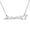 Silver, variant on Custom Stainless Steel Pendant Necklace Personalized Name Necklaces Choker Jewelry Necklaces for Women