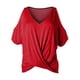 thumbnail image 4 of Tops Para Mujer Blusa Casual Elegante Camisas Con Hombros Descubiertos Cómodo Cuello en V Manga Corta Top Cruzado Odeerbi  ODB167423, 4 of 5