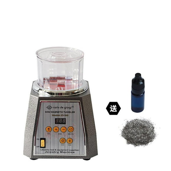 Machine de Polissage de Bijoux Magnétique Gobelet Rotatif Diamant, Machine de Polissage de Surface Magnétique, Puissant