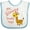 White and Blue, variant on Inktastic My Glamma Loves Me Cute Giraffe Boys or Girls Baby Bib