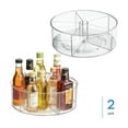 thumbnail image 2 of iDesign RPET Linus Turntable - Divided - Clear, Set of 2, 2 of 5