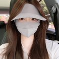 thumbnail image 2 of Summer Sunscreen Mask Facekini Large Brim Full Face Mask Three-dimensional Sunscreen P9, 2 of 8