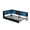 Black, variant on Lusimo Full Corner Bed Frame with Bookcase Storage and LED Lights & Charging Station, Metal Platform Bed Frame with Storage Drawers Underneath for Bedroom, Gray