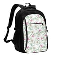 thumbnail image 1 of Balery Lilies Flowers Mochila con carga USB para hombre y mujer - Mochila impermeable y antirrobo para laptop con puerto USB para viajes, trabajo, 1 of 7