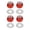 Red, variant on 8 Pieces 3mm Wheel Nut with Gasket Metal Wheel Hardware for 144001 1/14 RC Model Car Spare Parts Accessory Red