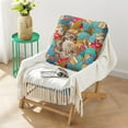 thumbnail image 3 of Square Dutch Velvet Meditation Pillow 22 Inch, Bohemian Style Floor Cushion for Yoga and Reading, 3 of 7