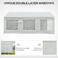 thumbnail image 4 of Outsunny 10' x 20' Heavy-duty Large Wedding Tent with Sidewalls, White, 4 of 8