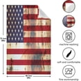 thumbnail image 5 of Retro USA Flag Tea Towels 4 Pack Stars and Stripes Kitchen Dish Cloth with Hanging Loop, 18"x28" Lint-Free Absorbent Towel for Kitchen Drying Wiping and Cleaning, 5 of 7
