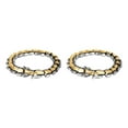 thumbnail image 3 of Thinsony Distinctive Gothic Punk Dragon Scale Bangle 48 inches Cool and Contemporary Light Gold 9.05 Inch 2Set, 3 of 6
