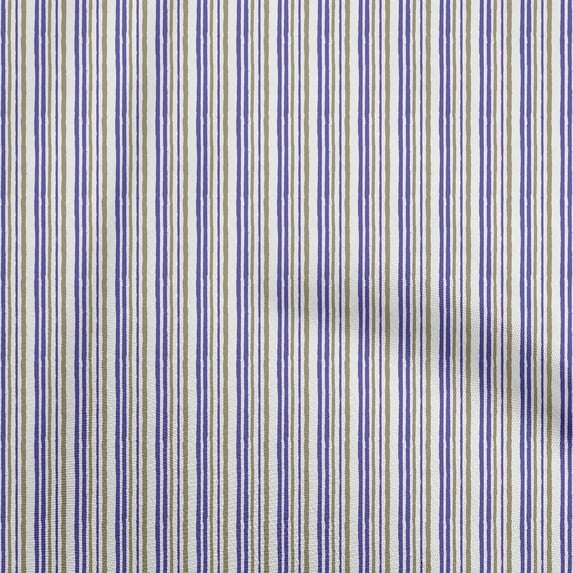 oneOone Cotton Flex Violet Fabric Stripes Fabric For Sewing Printed Craft Fabric By The Yard 40 Inch Wide