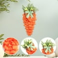 thumbnail image 4 of Clearance Items! Lssam Easter Carrot Wreath Rustic Farmhouse Table Centerpiece & Door Hanger Decor with Spring Floral Accents for Home Kitchen Easter Party, 4 of 9