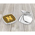 thumbnail image 3 of Letter N Chevron Black and Gold Compact Mirror, 3 of 4