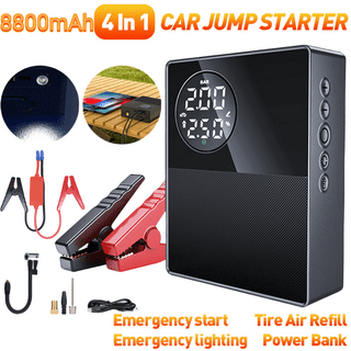 AstroAI Jump Starter with Air Compressor,1750A 12V Battery Jump Starter  with 150PSI Digital Tire Inflator, Up to 7.5L Gas & 5.0L Diesel Engines