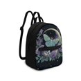 thumbnail image 2 of Eheartsgir Moon Moth Rose Print Travel Rucksack Lots of Pockets Small Backpack for Daily Outdoor Travel, Polyester Lightweight Mini Backpack, 2 of 8