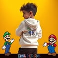 thumbnail image 6 of Nintendo Super Mario Brothers Boy's Hoodie - Mario and Luigi Zip-Up Hooded Sweatshirt Jacket for Kids (Size 4-20), 6 of 8