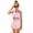 Watermelon Red, variant on Girls Two Piece Swimsuit Bow Print Ruffle Hem Bikini Set for Pool Beach Summer Fun, Multicolor, Size 8-12Y
