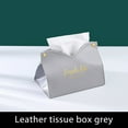 thumbnail image 2 of DPTALR Leather Tissue Box Cover, Triangular Foldable Tissue Box Holder - Modern Decorative Storage Box For Living Room, Bedroom, Car, Office, Gift Ideas, 2 of 4