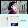 thumbnail image 2 of Allytechgroup Wallet Case for Samsung Galaxy Z Flip 4 with Crossbody Strap, Premium PU Leather Zipper Pocket Shockproof Cards Holder Phone Case for Women Girls, White, 2 of 8