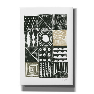 Epic Graffiti 'Block Print I Green Sand by Courtney Prahl, Canvas Wall Art, 18"x26"