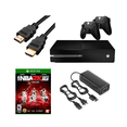 thumbnail image 1 of Microsoft Xbox One 500GB Gaming Console Bundle (Refurbished) – Includes NBA 2K16, 2 RetroFam Wired Controllers, HDMI & Power Supply, 1 of 7