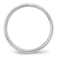 thumbnail image 2 of Solid 10k White Gold 2.5mm Knife Edge Comfort Fit Plain Classic Wedding Band Ring Size 8, 2 of 4