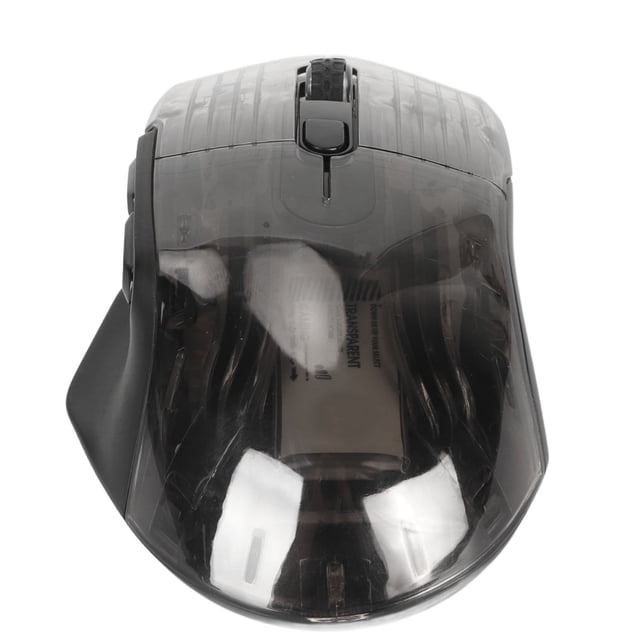 Transparent Mouse with RGB Light Effect, Silent Keys and 5 Adjustable DPI for PC, Phone, Tablet, Smart Television