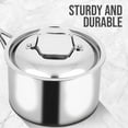 thumbnail image 4 of Nutrichef Stainless Steel Sturdy and Durable Stain-Resistant 3 Quart Kitchen Saucepot Lid W/ Handle, 4 of 6