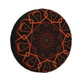 thumbnail image 2 of 15'' Orange Geometric Line Art Tire Cover, Universal Spare Wheel Covers, Dust-Proof, Water-Proof, Sun-Proof and Corrosion-Proof, 2 of 9