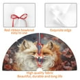 thumbnail image 4 of Sikiie Romantic Flower Fox Couple 30-48 inches {designName} Print Christmas Tree Skirt Snowman Xmas Tree Skirt with Edge Christmas Decorations for Holiday Party48", 4 of 7