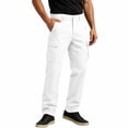 thumbnail image 4 of Lmueinov Multi Pocket Cargo Pants for Men Plus Size Button Elastic Waist Straight Leg Trousers Hiking Casual Work Outdoor Outfits S-3XL, 4 of 6