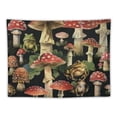 thumbnail image 5 of Patifu Mushrooms Toads Frog Tapestry Wall Hanging Unique Style Graphic Tapestries Home Wall Decor Art for Living Room Bedroom Apartment Farmhouse Dorm 50x40inch, 5 of 6