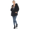 thumbnail image 4 of White Mark Women's Plush Hooded Cardigan with Pockets, 4 of 6