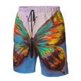 thumbnail image 5 of Naloa Oil Painting Beautiful Butterfly Men's Beach Shorts, Surfing shorts, Swim trunks, Quick Dry Swim Trunks for Surfing Beach Fun - XX-Large, 5 of 9