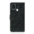 thumbnail image 3 of Samsung Galaxy A21s Case, Dteck Bling Glitter PU Leather Flip Folio Case Card Holder Kick Stand Cover With Hand Strap for Samsung Galaxy A21S, Black, 3 of 8