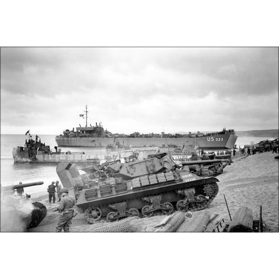24"x36" Gallery Poster, M10 Tank Destroyer normandy