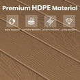 thumbnail image 5 of JUSTLET Outdoor Patio Dining Table, Patio Furniture, Brown (No Chairs), 5 of 5