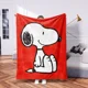 thumbnail image 3 of Nuevas mantas cálidas de franela de Snoopy para otoño e invierno, colcha con estampados de Charlie Brown para sofás, camas, sillas, adultos y niños, capa escolar para interiores, 3 of 5