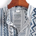 thumbnail image 3 of TAIAOJING Men's Casual Blouse Summer Printed Turndown Collar Single Short Sleeve Button Down Shirt, 3 of 5