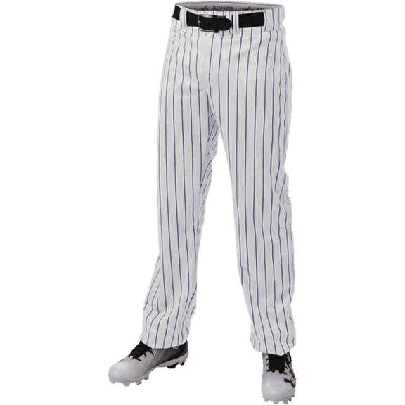 Alleson Athletic 655WPNY Youth Crush Pinstripe Pant - White Royal
