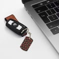 thumbnail image 6 of Goofa Tomatoes1 Printed Rectangular Metal Keychain Bag Charm Floral Charm for Purse Keys Metal Keyring Gift for Women Accessories, 6 of 7