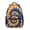 Orange and Blue-1, variant on Purple and Black Tie Dye Pattern Backpack for School, Cute School Bag with Adjustable Shoulder Straps and Padded Back, 15.3"x11"x6.7"