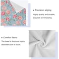 thumbnail image 4 of SKYSONIC Red Summer Flowers Bath Towels Soft Absorbent Bath Towels Bath Towel Set of 3 for Home Hotel Bathroom Decor, 4 of 7