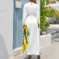 thumbnail image 2 of Honey Bee and YellowFlower Long Dress summer dress daily ladies dresses for women clothes for woman, 2 of 4