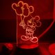 thumbnail image 1 of Luz nocturna CUTIA Mickey 3D con mando a distancia LED, 16 colores, 1 of 6