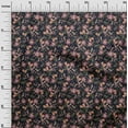 thumbnail image 3 of oneOone Cotton Poplin Twill Black Fabric Floral Retro Sewing Fabric By The Yard Printed Diy Clothing Sewing Supplies 56 Inch Wide, 3 of 5